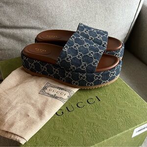 Gucci Angelina Platform Slides